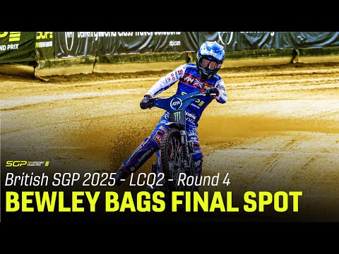 Bewley Secures a Final Spot With Sensational Ride 🔥#BritishSGP LCQ2 | FIM Speedway Grand Prix