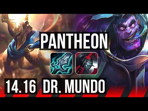 PANTHEON vs DR. MUNDO (TOP) | 10/1/2, Godlike | EUW Diamond | 14.16