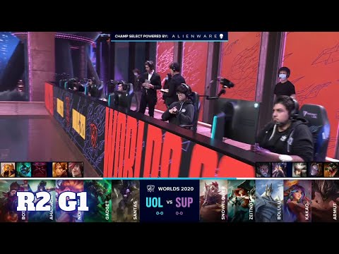 UOL vs SUP - Game 1 | Round 2 Play-Ins S10 LoL Worlds 2020 | Unicorns of Love vs SuperMassive G1