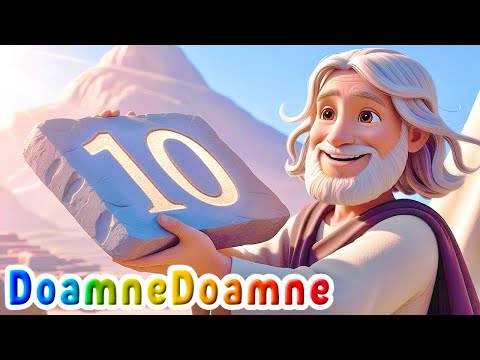 Cele 10 Porunci 🔢 Numără cu Moise 🖐️ Cântec Creștin pentru Copii