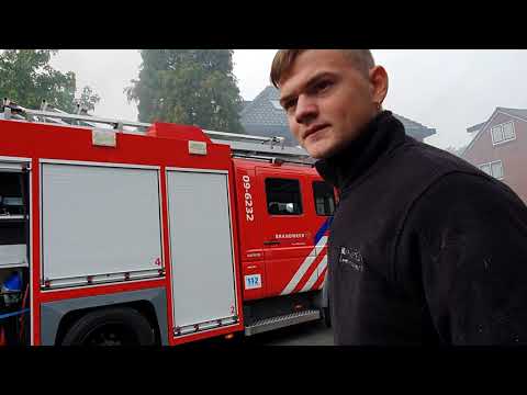 Live beelden: brand in Woerden 1