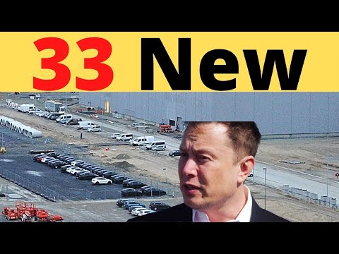 Tesla Giga Berlin’s 33 New Model Ys Parking in Front of Gigafactory