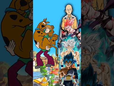 shaggy Vs Saitama, garou,Goku and Vegeta #shorts | who is stronger 😲 #saitama #goku #garou  #vegeta