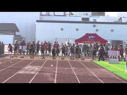 VarB 100m vs Troy 3-12-14 - Los Alamitos Boys