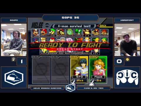 S@PS 35 Melee Singles - Soupo (Marth) vs Hardpoint (Peach/Puff) - Winners Quarters