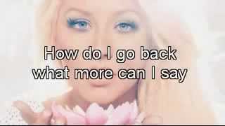 Christina Aguilera - Blank Page (Lyrics)
