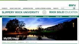 SSB Guide for Faculty, Staff, and Advisors - MySRU Video Tutorial