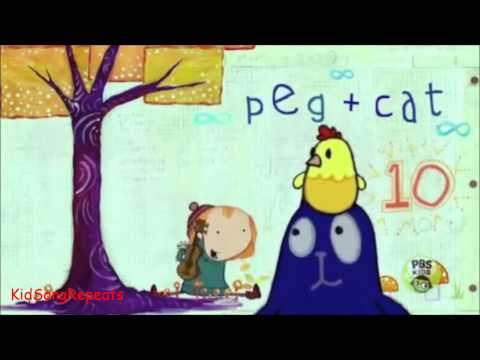 Peg + Cat Theme Song Repeated - 10 Minutes