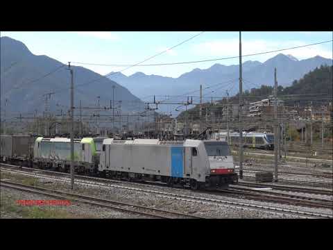 RAIL POOL 186+VECTRON BLS+Re 475 BLS IN SPINTA IN PARTENZA DA DOMODOSSOLA. (VB) SAB. 10 - 10 - 2020.