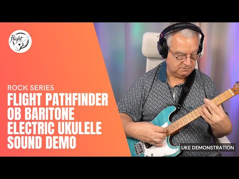Flight PATHFINDER BARITONE OBL Basswood Body Roasted Maple Neck 4-String Baritone Ukulele w/Padded Gig Bag image 10