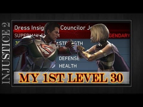 Injustice 2 | MY FIRST LEVEL 30 LEGENDARY GEAR | Superman vs Supergirl |