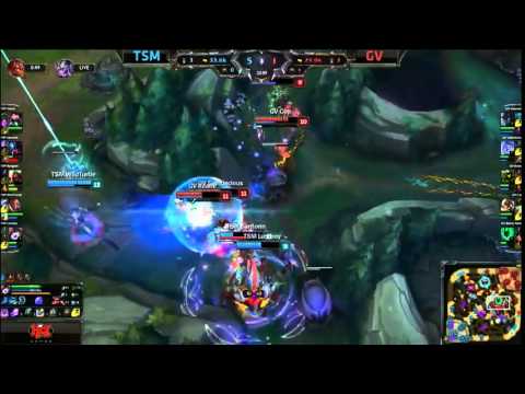 TSM Bjergsen Zed VS Gravity Keane Urgot Highlights   2015 NA LCS Spring W8D1