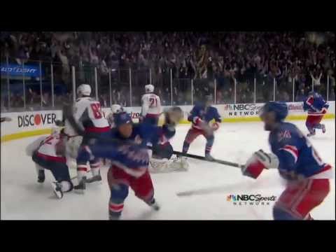 Brad Richards goal. Washington Capitals vs NY Rangers Game 5 5/7/12 NHL Hockey