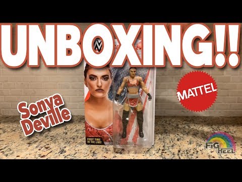 UNBOXING!! WWE Mattel Basic 95 Sonya Deville Action Figure Toy Review!!