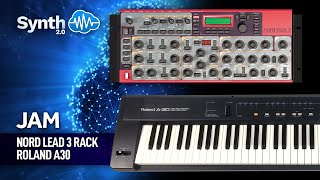 Video thumbnail for CLAVIA NORD LEAD 3 RACK + ROLAND A30 | Jam by Synth Cloud