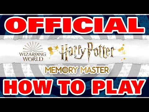 Official How to Play Harry Potter Memory Master Card Game