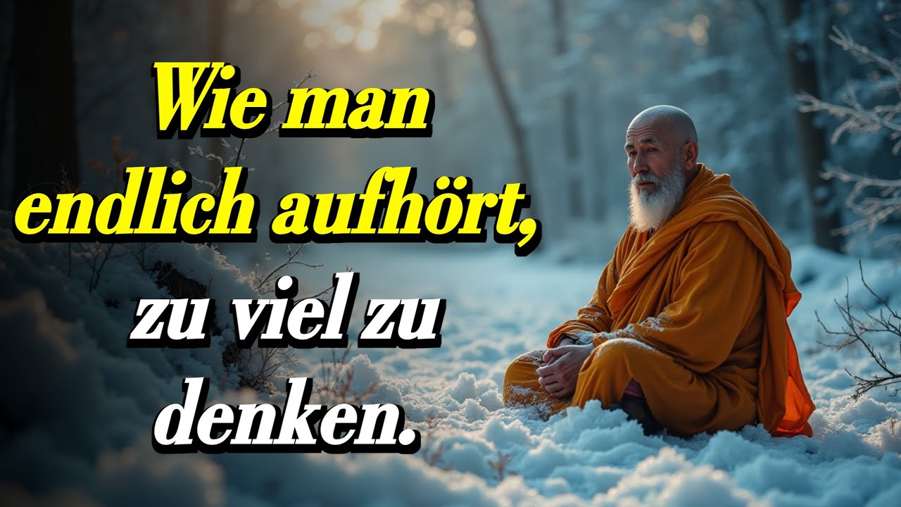 Wie man aufhört, zu viel zu denken, und anfängt zu leben | Buddhismus