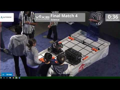 VEX Worlds 2016 - VEXIQ Middle School - Finals 4 (7010A 10700) 155