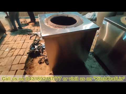 Stainless steel square ss tandoor charcoal, for restaurant, ...