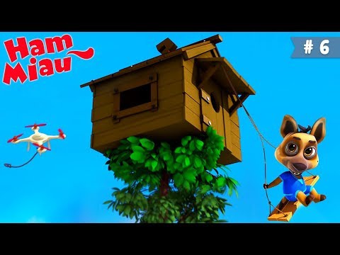 Ham Miau 🐶 Casuta din copac 🐱 Desene in romana cu catei si pisici