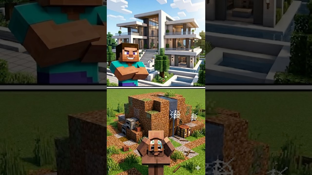 10 Days of Hard Work vs 0.5 Seconds of MAGIC #minecraft