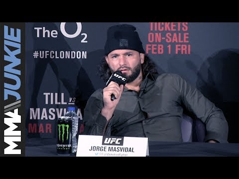 UFC London: Jorge Masvidal on Michael Bisping