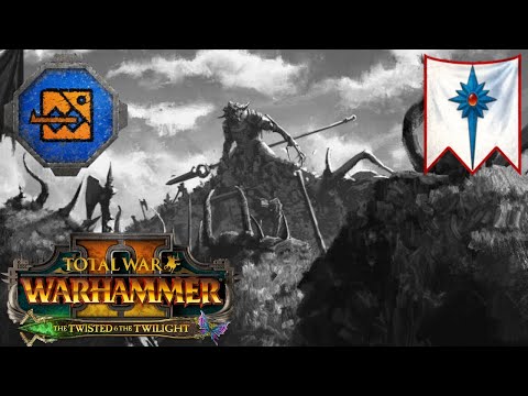 The Kroq-Gar, Dread Saurian Bromance. Lizardmen Vs High Elves. Total War Warhammer 2, Multiplayer