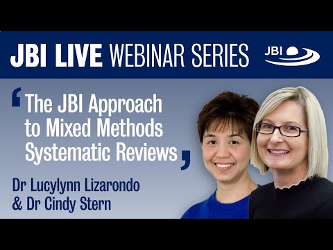 The JBI Approach to Mixed Methods Systematic Reviews