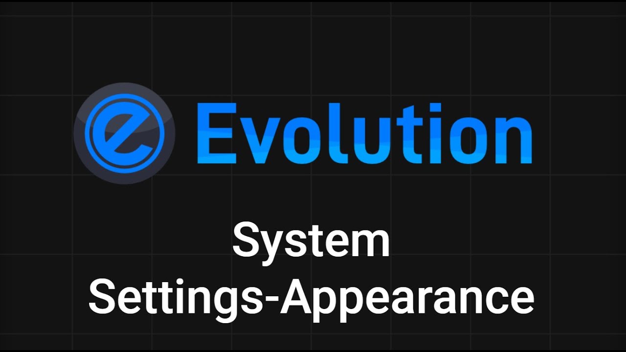 System Settings-Appearance