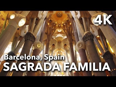 La Sagrada Familia - Antoni Gaudi Architecture in Barcelona, Spain | 2017 4K