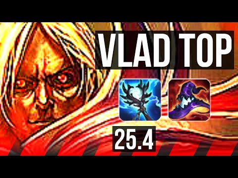 VLADIMIR vs SETT (TOP) | 8 solo kills, Godlike, 600+ games, 10/2/0 | EUW Master | 25.4