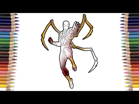 EPIC IRON SPIDER Coloring Page - Turn to Realistic [NCS] Letter - Love Potion - Young & Wild & Free