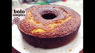 BOLO SIMPLES DE FLOCÃO COM COCO