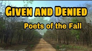 Poets of the Fall - Given and Denied - Twilight Theater - Cover - Sahitya Roy
