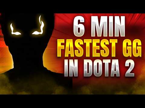 6 MIN FASTEST GG IN DOTA 2 HISTORY - Wildcard vs 4 Zoomers