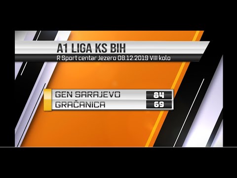 KK GEN Sarajevo - KK Gračanica- A1 Liga KSBIH VIII Kolo