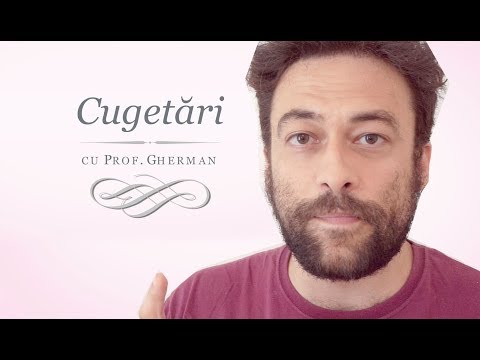 Cugetări cu Prof. Gherman - Kierkegaard și Cuza