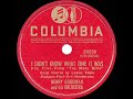 RIP LOUISE - 1939 HITS ARCHIVE: I Didn’t Know What Time It Was - Benny Goodman (Louise Tobin, vocal)