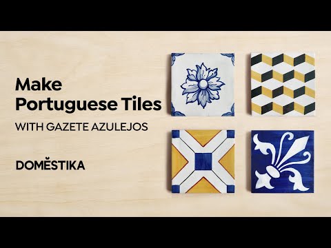 ONLINE COURSE Design and Create Portuguese Ceramic Tiles by Gazete Azulejos