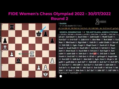 Soumys Swaminathan vs Agnesa Stepania Ter-Avetisjana - FIDE Women's Chess Olympiad Chennai 2022
