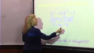 College Algebra: Lecture 13 - Solving Radical Equations