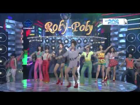 110630 T-ara - Roly Poly (Comeback Stage) [HD]