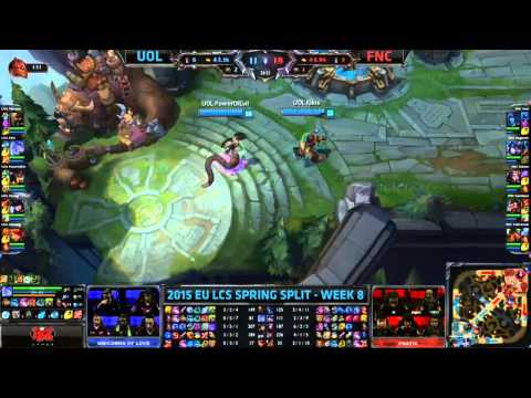 UOL vs Fnatic | LCS EU 2015 Spring Split | 16. nap 2. meccs