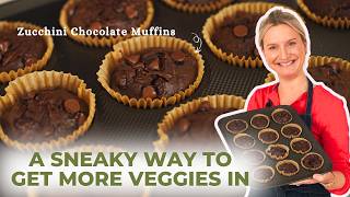 A Sneaky Way to Get More Veggies In | Zucchini Chocolate Muffins
