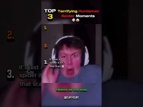Top 3 Huntsman spider game moments (Be prepared for scary spiders) Part 2. are more terrifying🔥