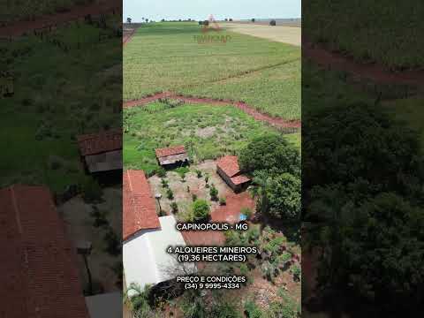 Sítio à venda em Capinópolis com 4 alqueires mineiros - Triangulo Mineiro - Minas Gerais