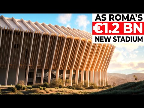 Inside AS Roma’s Classic Roman Inspired NEW Stadium