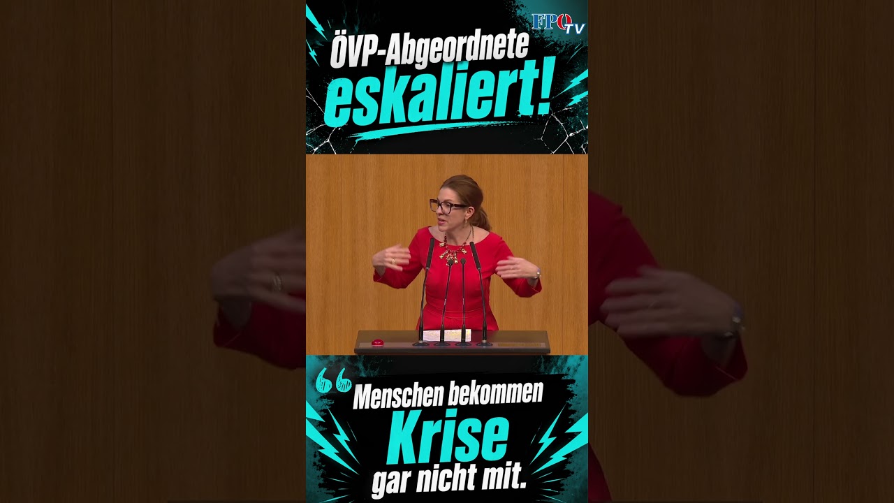 Diese Worte machen sprachlos! ÖVP-Abgeordnete komplett daneben!🤦‍♂️