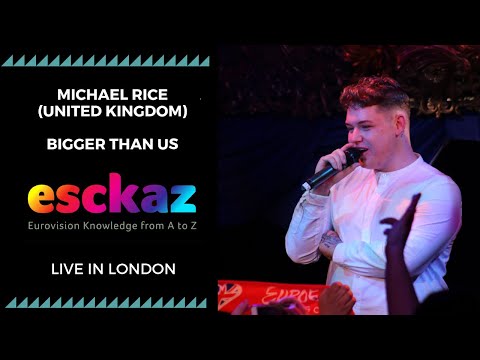 ESCKAZ in London: Michael Rice - United Kingdom - Bigger Than Us (at London Eurovision Party 2019)
