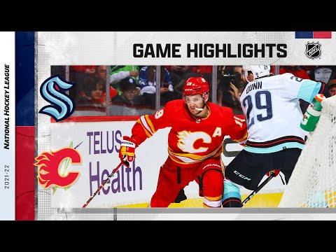 Kraken @ Flames 4/12 | NHL Highlights 2022